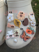 Load image into Gallery viewer, Croc Charms Clog Pin Badge Summer Spring Autumn Charm Mushroom Flower Beige Aesthetic Bear Leaf
