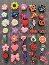 Load image into Gallery viewer, Flowers &amp; Food - Heart, Fruit, Fast Food, Diamond, Ribbon, Bow, BFF, Cocktail, Donut, Pizza, Ice Cream, Watermelon, Lolly, Pretzel, Grapefruit
