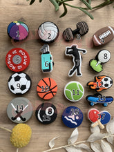 Load image into Gallery viewer, Sport Charms Gym Swimming Football Golf Basketball Hockey Table Tennis Rugby
