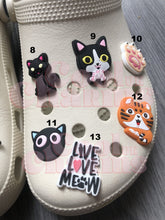 Load image into Gallery viewer, Cat Charms - Cat Person, Ginger Cat, Black Cat, Grey Cat, Meow, Paw Print
