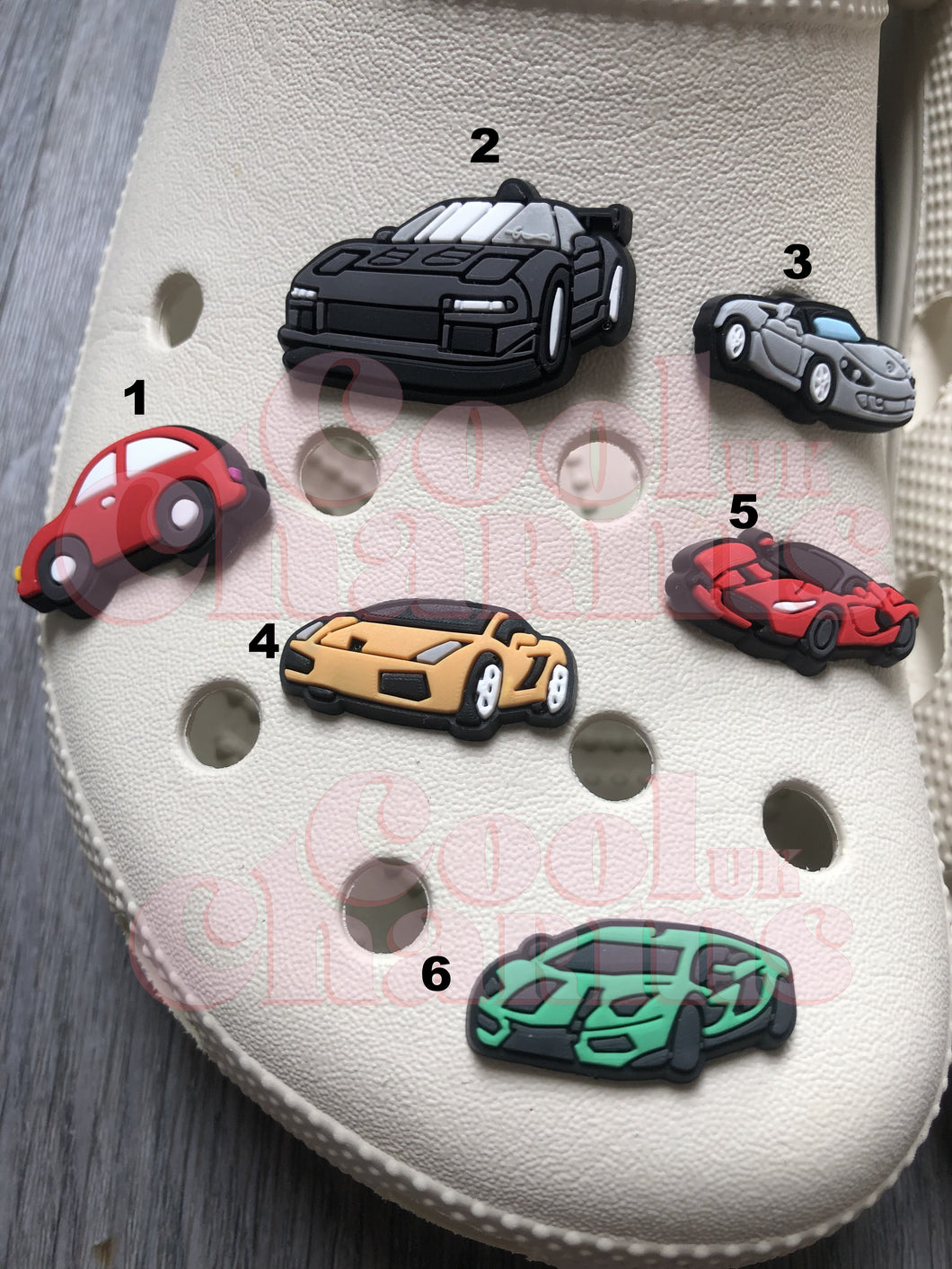 Car Charms - Sports, Super Car, Campervan